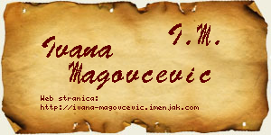 Ivana Magovčević vizit kartica
